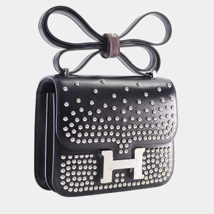 Pre Owned حقيبة هيرمس كونستانس 18 ميني نوار بوكس كلوتيه