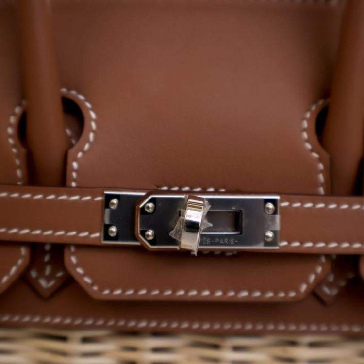 Pre Owned Hermes Gold Swift Picnic Birkin 25