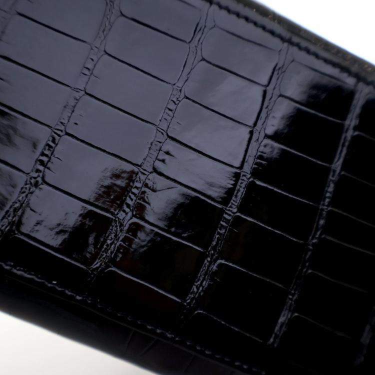 Pre Owned Hermes Noir Alligator Sellier Kelly 28