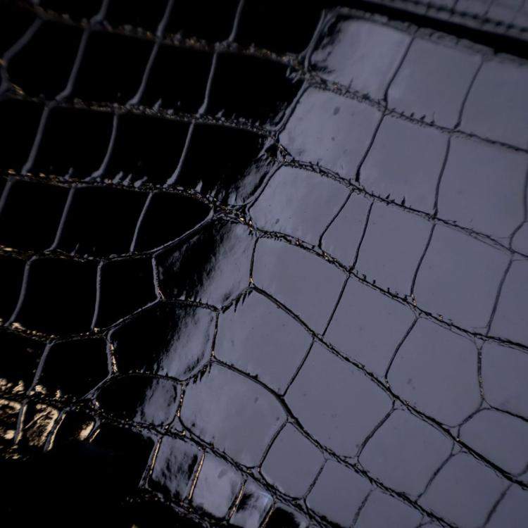 Pre Owned Hermes Noir Alligator Sellier Kelly 28