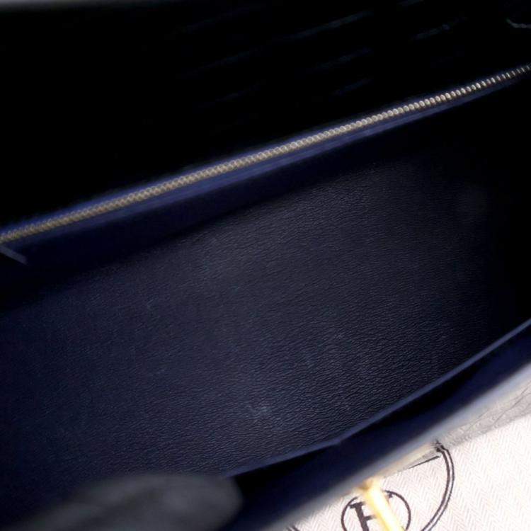 Pre Owned Hermes Noir Alligator Sellier Kelly 28