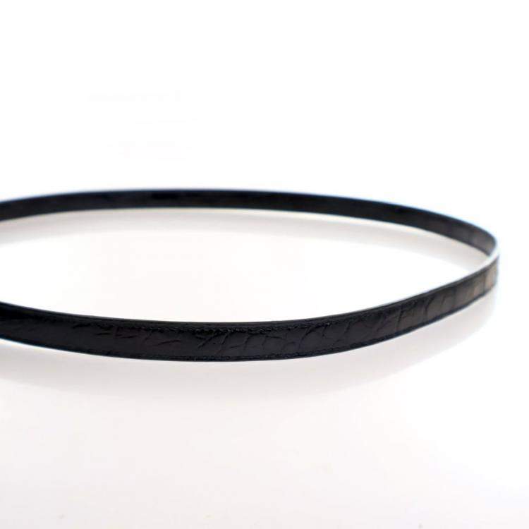 Pre Owned Hermes Noir Alligator Sellier Kelly 28