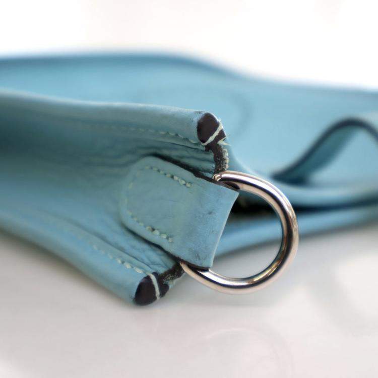 Pre Owned Hermes Bleu Atoll Clemence Evelyne TPM 16