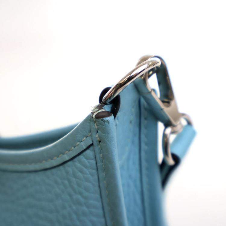 Pre Owned Hermes Bleu Atoll Clemence Evelyne TPM 16