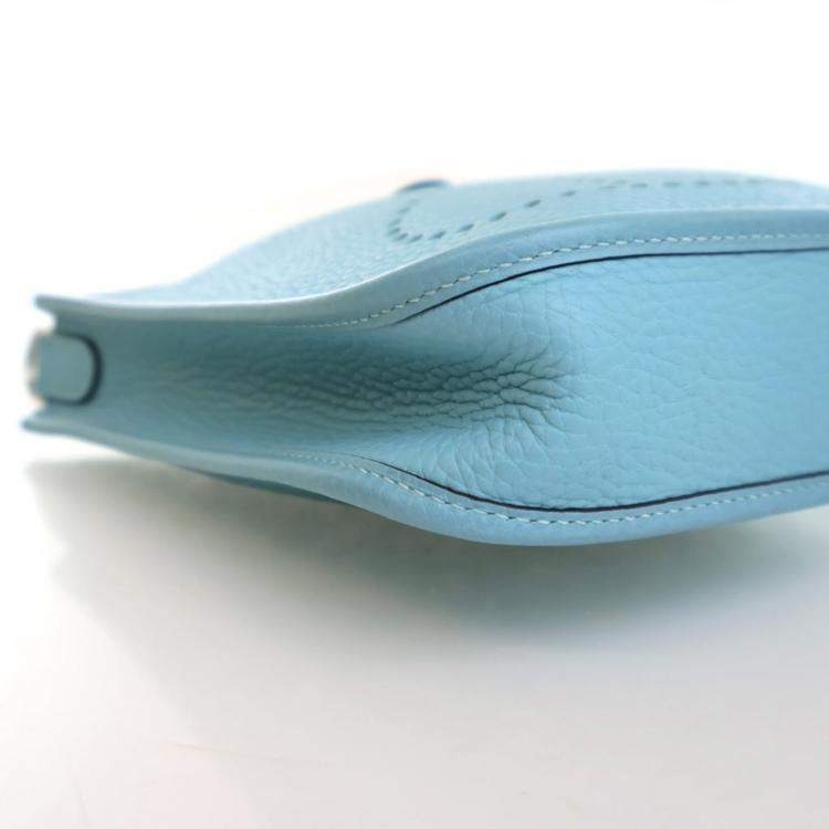 Pre Owned Hermes Bleu Atoll Clemence Evelyne TPM 16