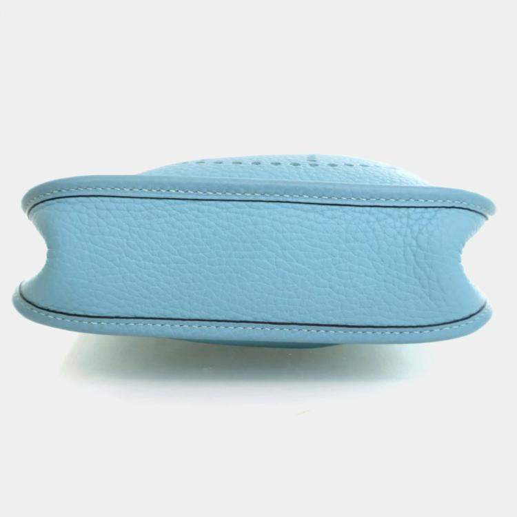 Pre Owned Hermes Bleu Atoll Clemence Evelyne TPM 16