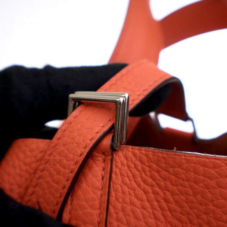 Pre Owned Hermes Capucine Clemence Picotin Lock 22