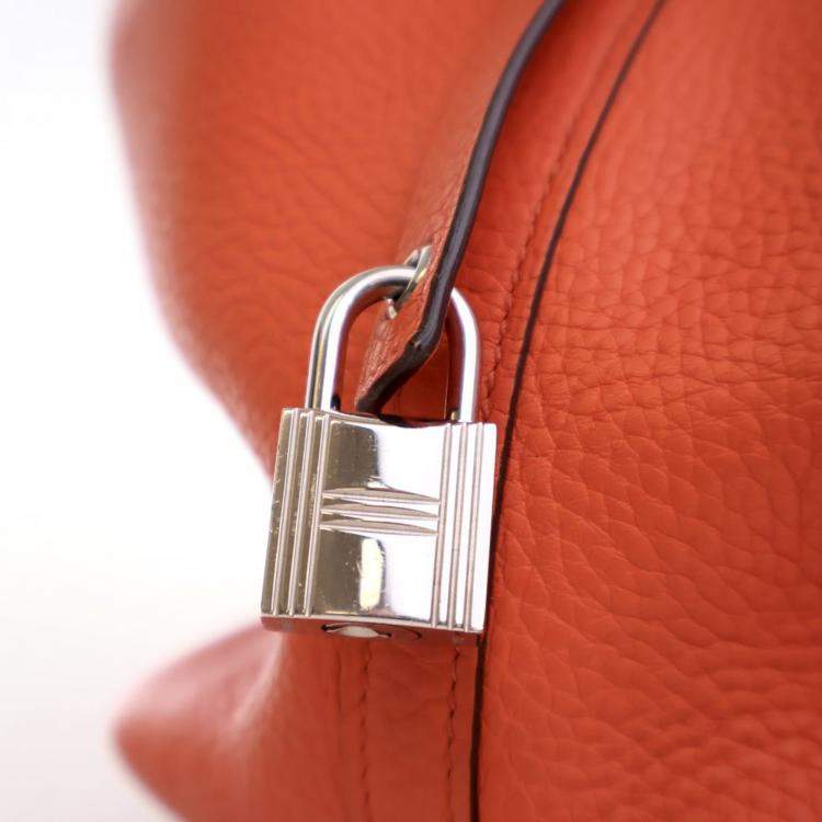 Pre Owned Hermes Capucine Clemence Picotin Lock 22