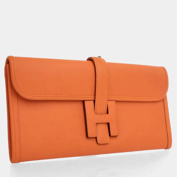 Pre Owned Hermes Orange Swift Jige Elan 29