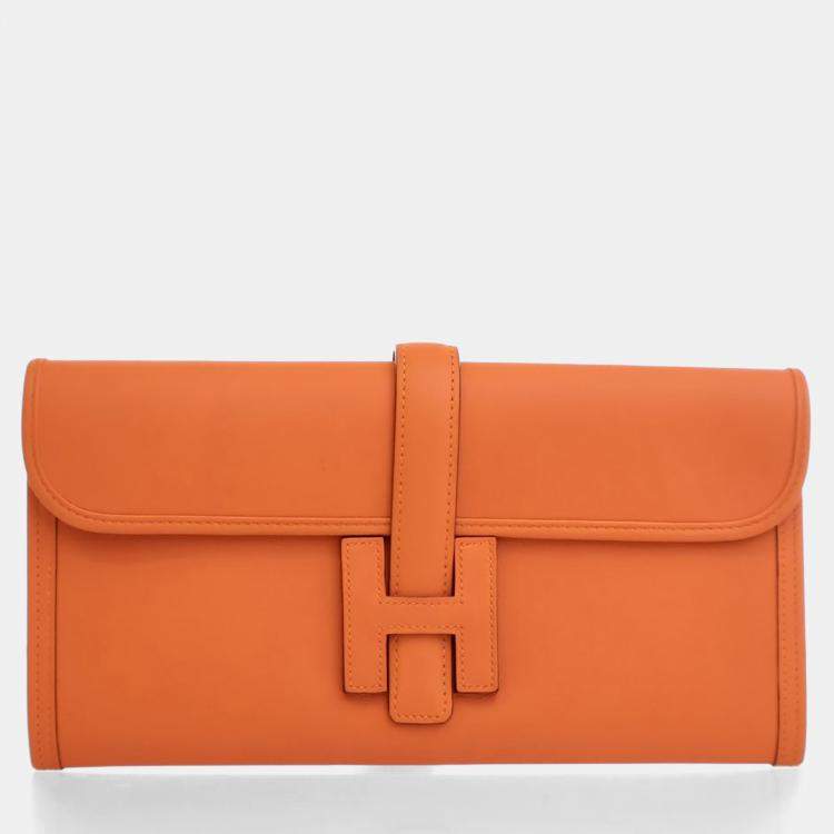 Pre Owned Hermes Orange Swift Jige Elan 29