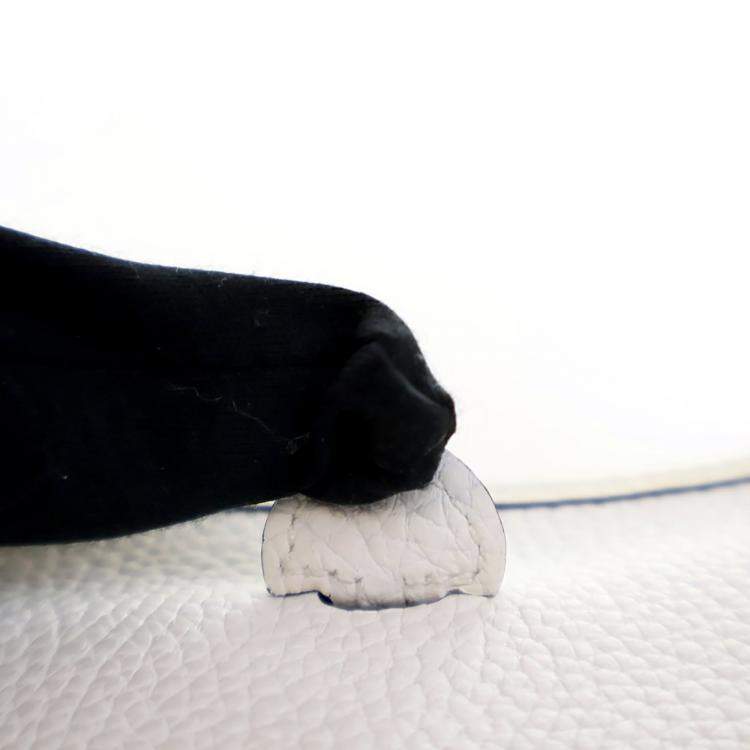 Pre Owned Hermes New White Clemence Evelyne TPM 16