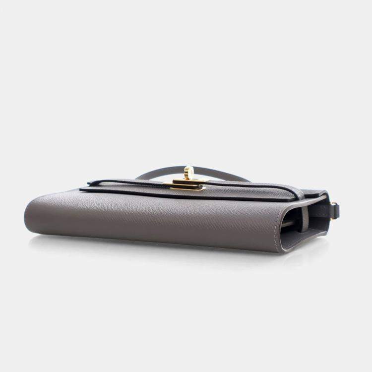 Pre Owned محفظة هيرمس كيلي غريز ماير إيبسوم تو غو