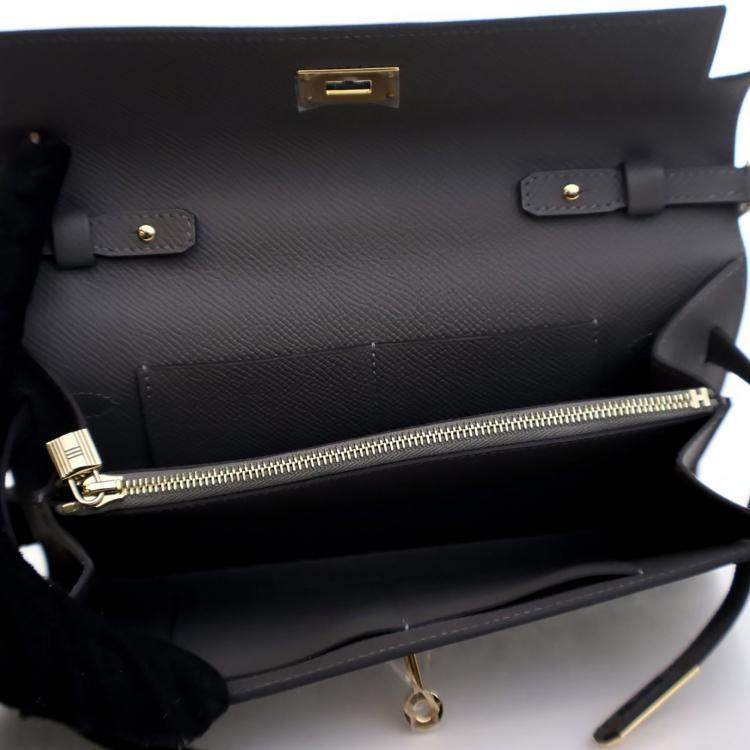 Pre Owned محفظة هيرمس كيلي غريز ماير إيبسوم تو غو