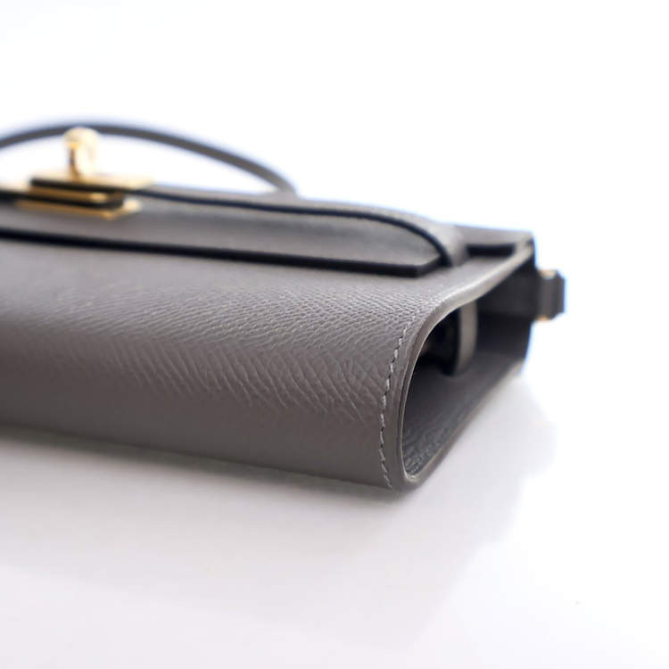 Pre Owned محفظة هيرمس كيلي غريز ماير إيبسوم تو غو