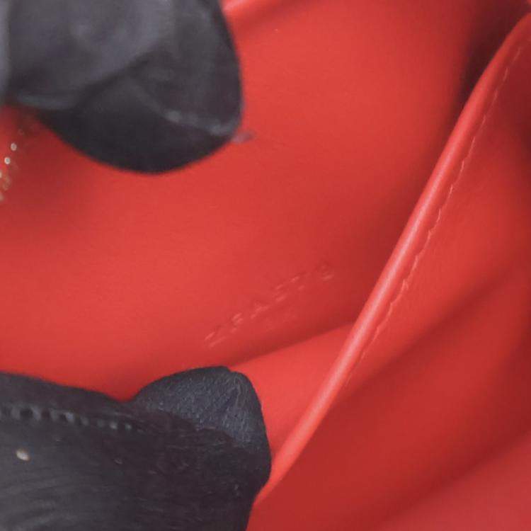 Pre Owned Hermes Rouge De Coeur Clemence Mini Lindy 20