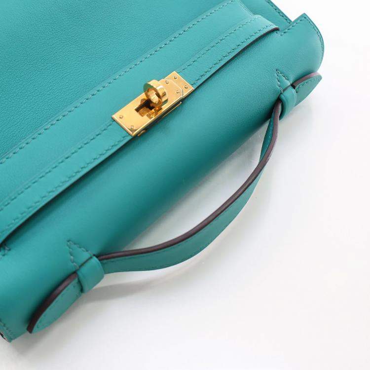 مملوكة مسبقًا Hermes Bleu Paon Swift Kelly Pochette
