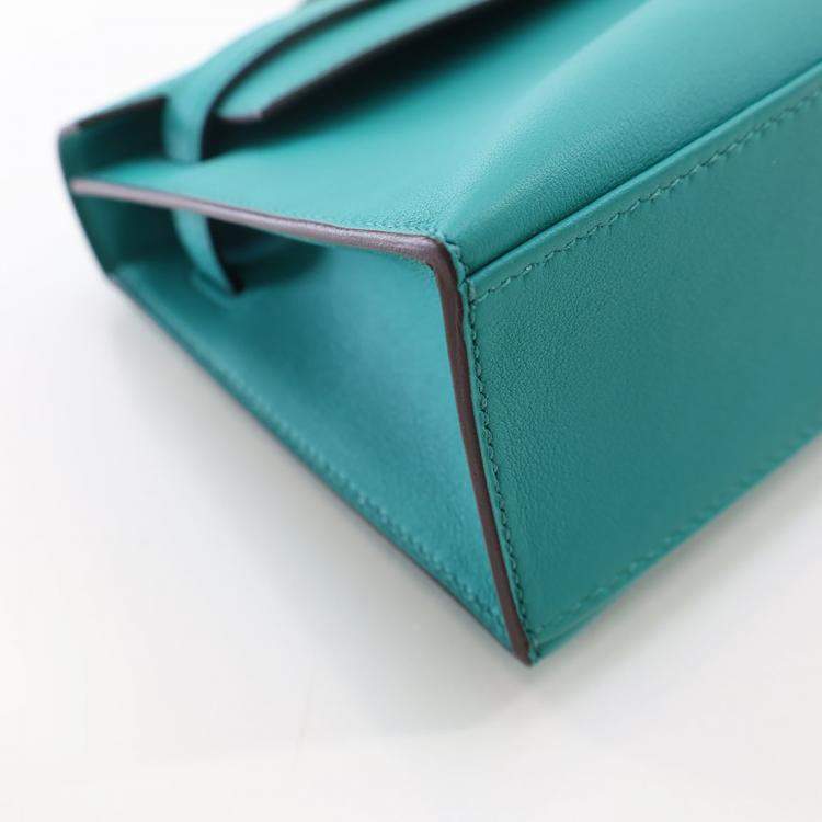 مملوكة مسبقًا Hermes Bleu Paon Swift Kelly Pochette