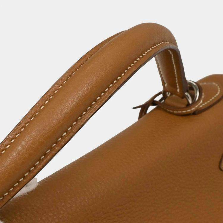 Pre Owned Hermes Kelly 32 Sellier 2way Gold Togo  Handbag