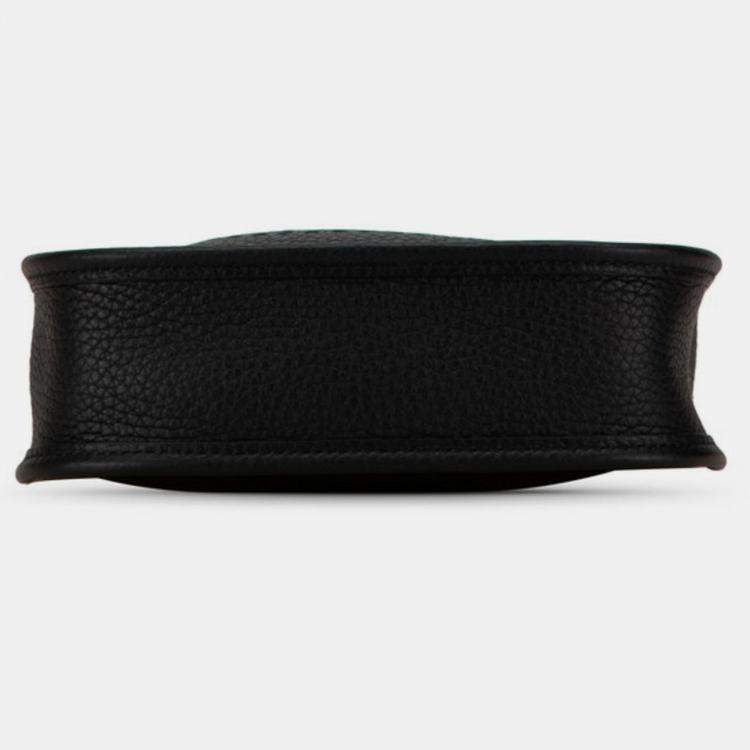 مملوكة مسبقًا Hermes Evelyn TPM Black Taurillon Clemence Shoulder Bag 