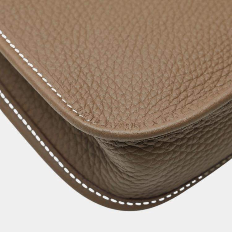 Pre Owned Hermes Evelyn TPM  Etoupe Brown Togo Shoulder Bag