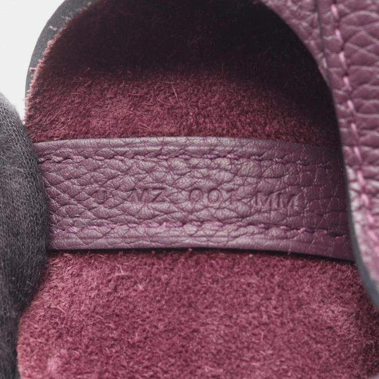 Pre Owned Hermes Picotin Lock 18 Handbag Leather Taurillon Maurice  Purple