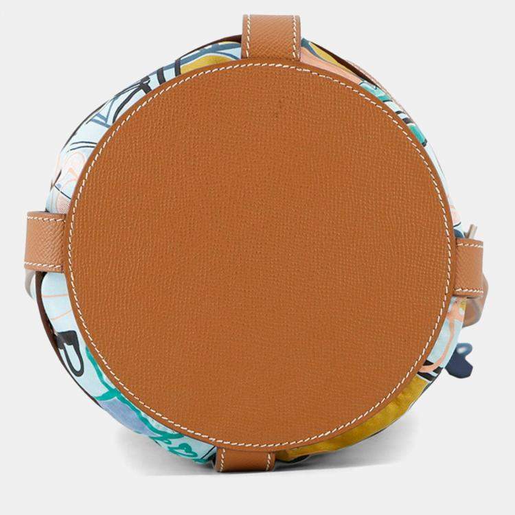 Pre Owned Hermes Musardine Shoulder Bag Gold Epson Bucket Bag