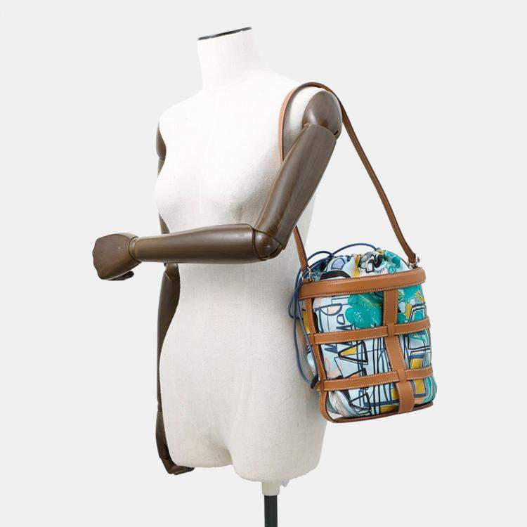 Pre Owned Hermes Musardine Shoulder Bag Gold Epson Bucket Bag