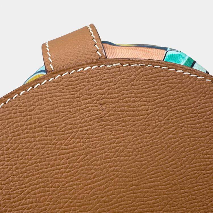 Pre Owned Hermes Musardine Shoulder Bag Gold Epson Bucket Bag