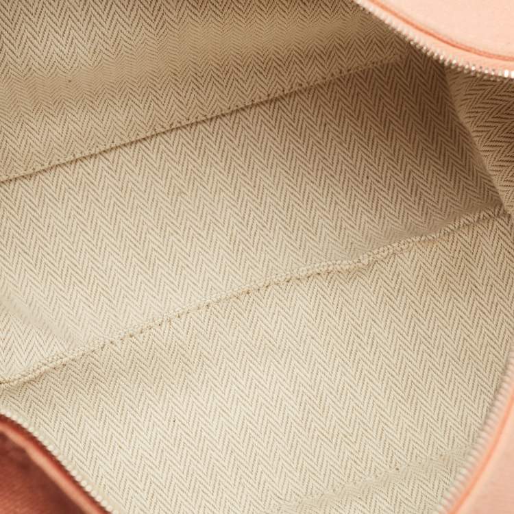 Pre Owned Hermes Bride-a-Brac Small Goyave Toile H Canvas Case