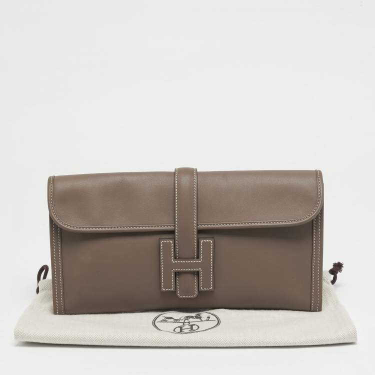 مملوكة مسبقًا حقيبة كلاتش هيرمس إلان 29 جيجي جلد سويفت إيتوب