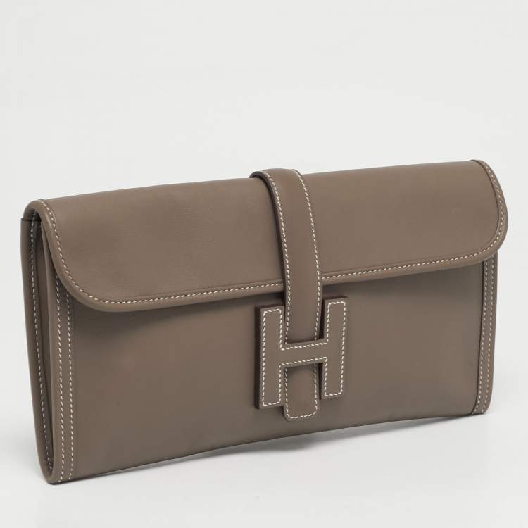 مملوكة مسبقًا حقيبة كلاتش هيرمس إلان 29 جيجي جلد سويفت إيتوب