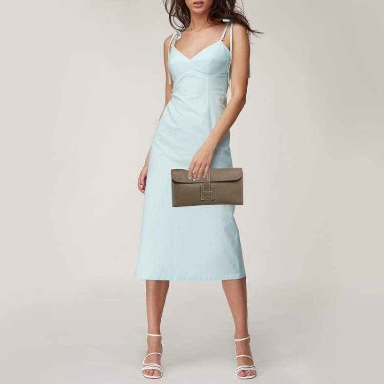 مملوكة مسبقًا حقيبة كلاتش هيرمس إلان 29 جيجي جلد سويفت إيتوب