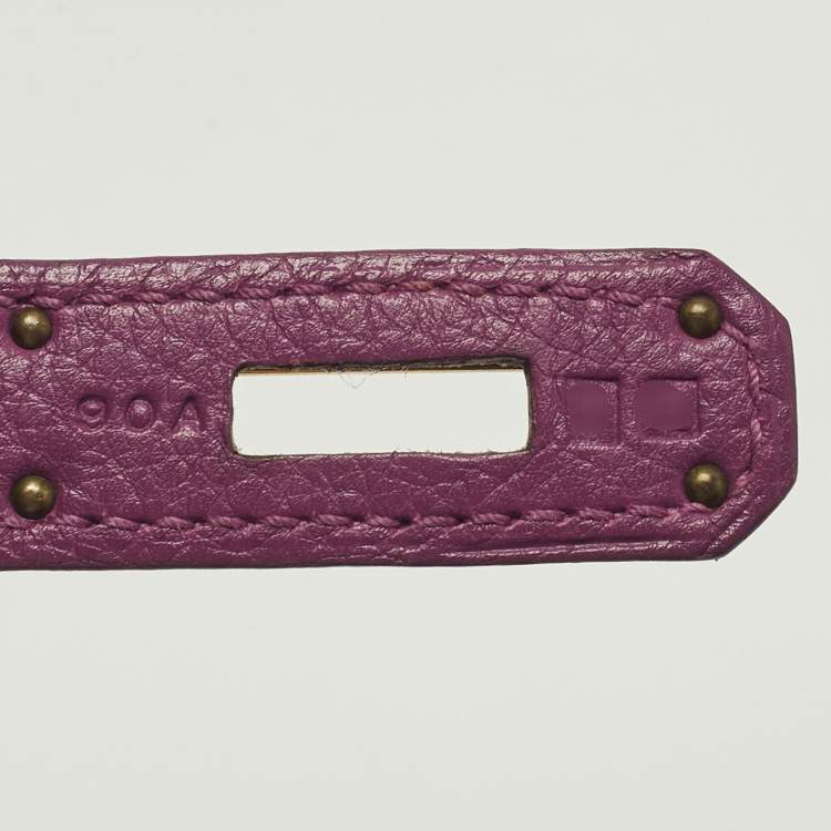 Pre Owned حقيبة هيرمس بيركين 30 جلد توغو انيمور إكسسوار مطلي ذهبي