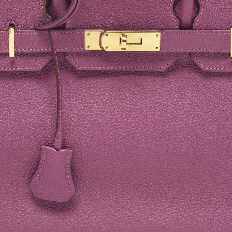 Pre Owned حقيبة هيرمس بيركين 30 جلد توغو انيمور إكسسوار مطلي ذهبي