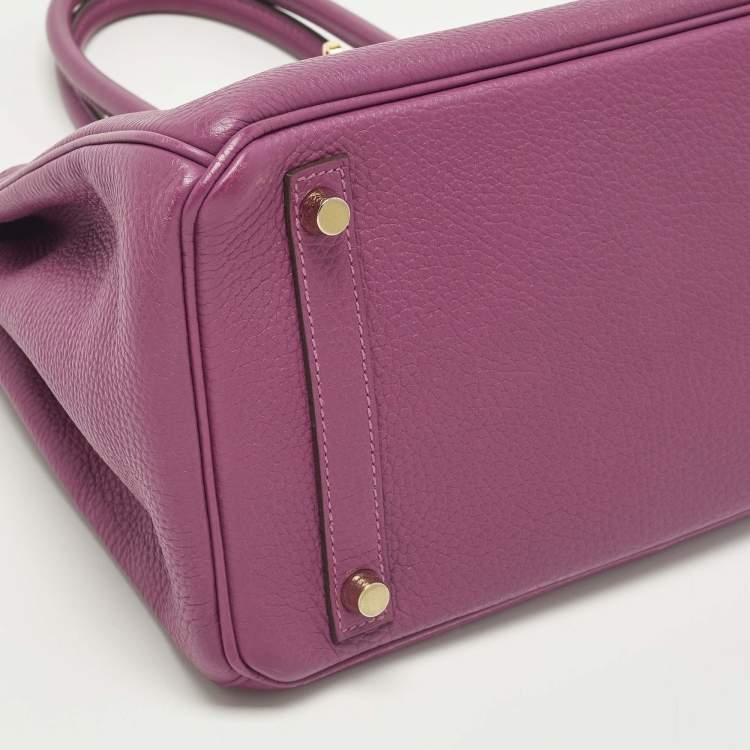 Pre Owned حقيبة هيرمس بيركين 30 جلد توغو انيمور إكسسوار مطلي ذهبي