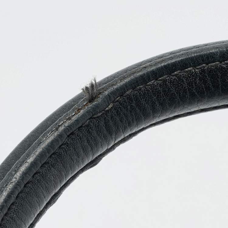 Pre Owned Hermes Palladium Finish Kelly Retourne 35 Black Togo Leather Bag