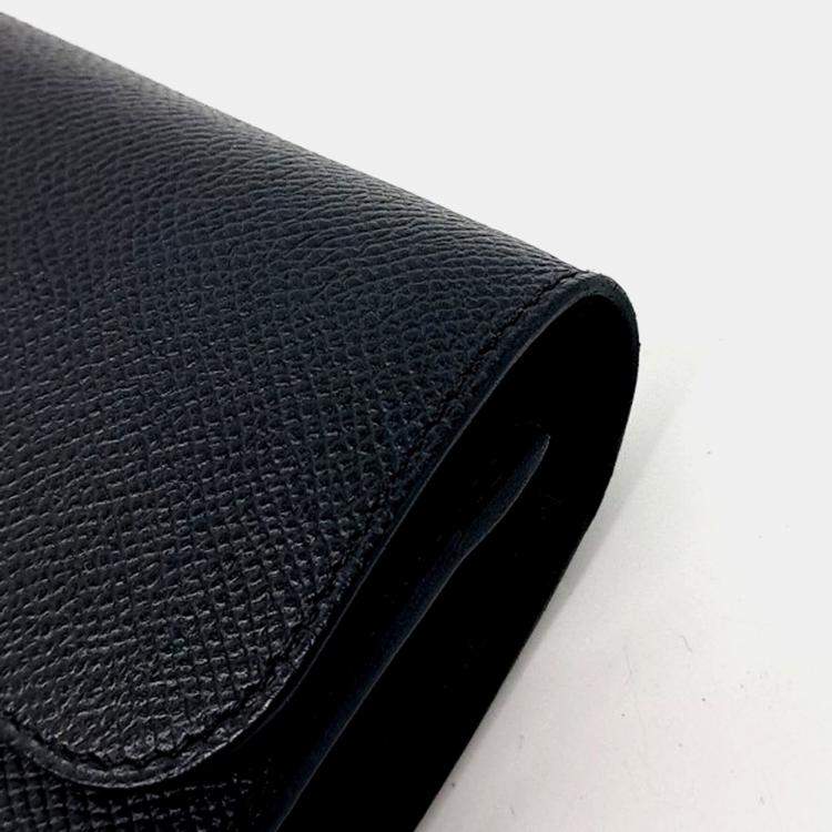 Pre Owned Hermes Black Leather Constance Long To Go