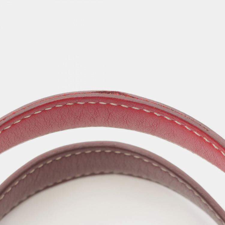 Pre Owned Hermes Double Sense 28 Bordeaux Sikkim Leather Tote Bag