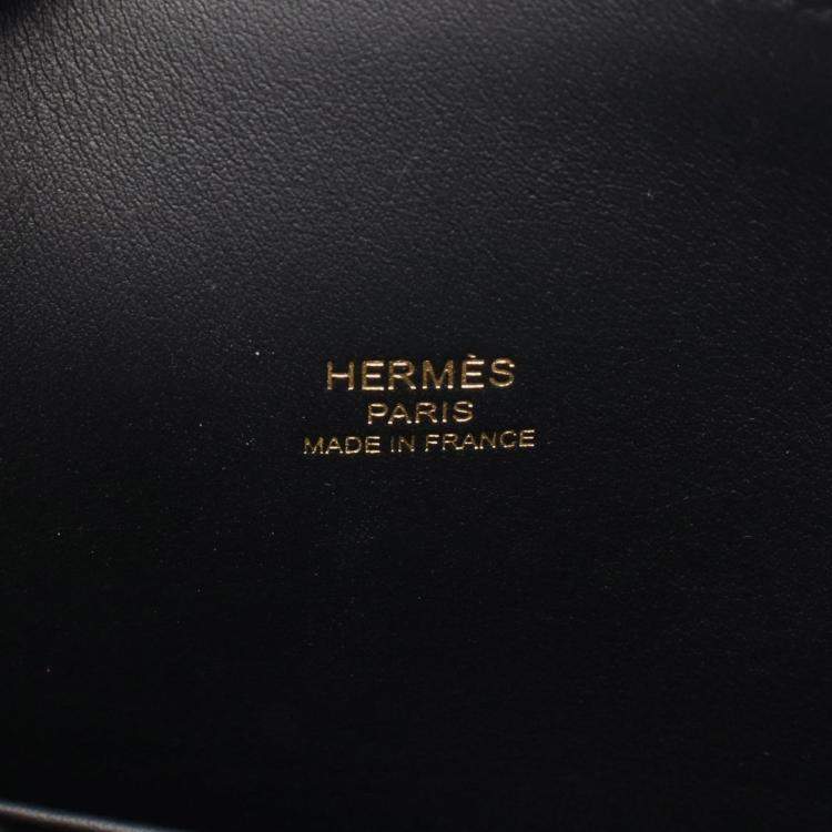Pre Owned Hermes Bolide 1923 25 Noir Black Epsom Leather Shoulder Bag