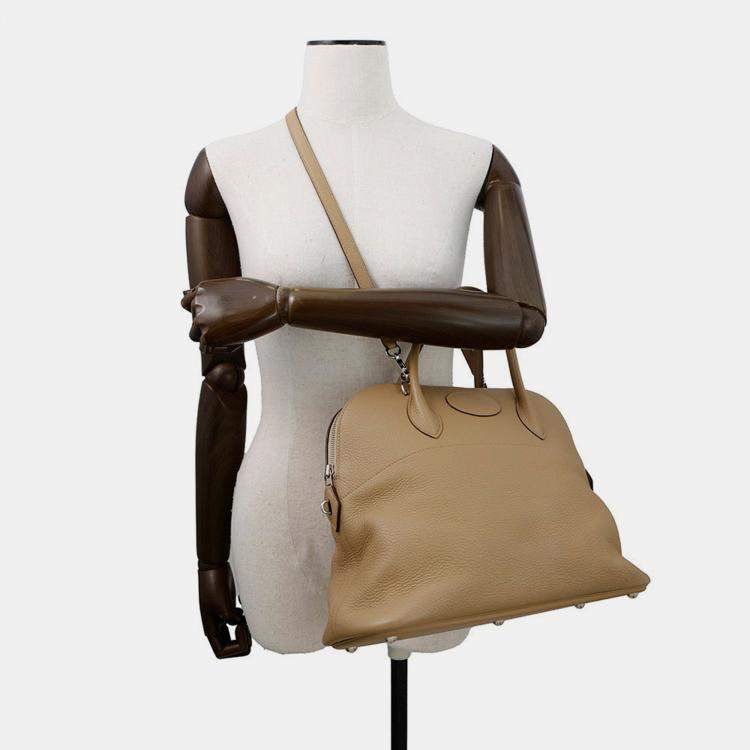 Pre Owned Hermes Bolide Poussiere Taurillon Clemence Size 35