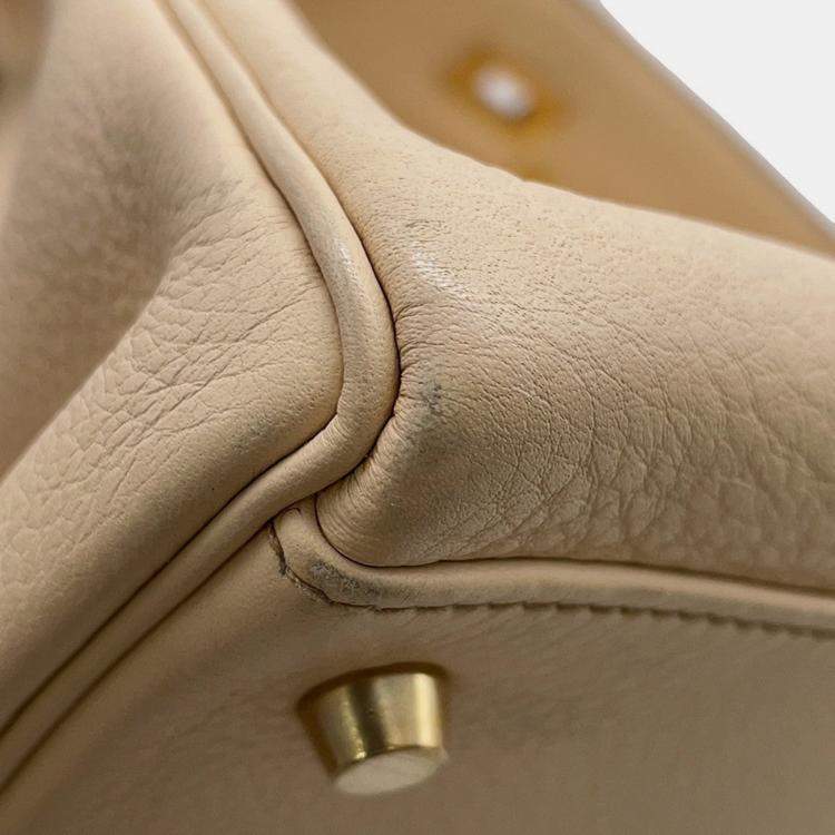 Pre Owned Hermes Kelly Retourne Parchement Togo Leather Size 35