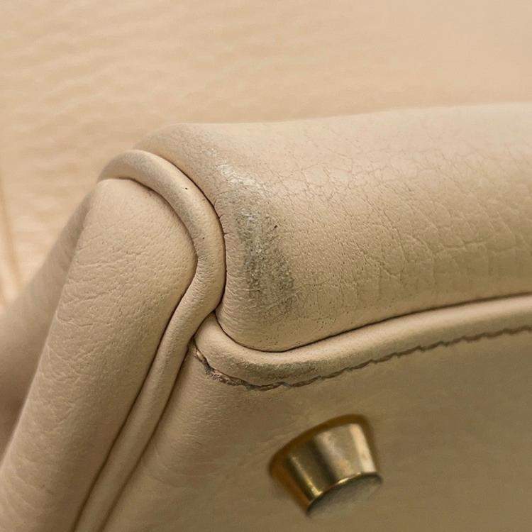 Pre Owned Hermes Kelly Retourne Parchement Togo Leather Size 35