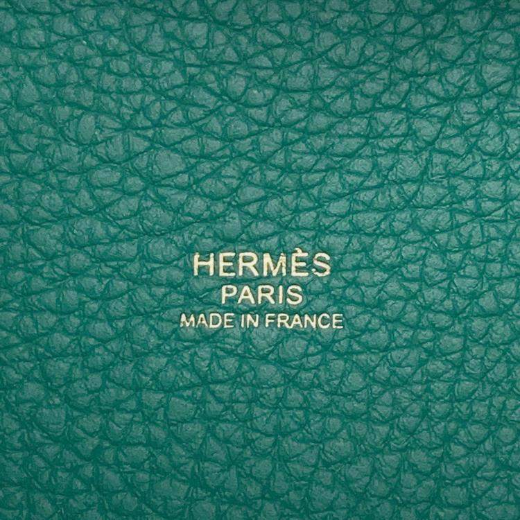 Pre Owned Hermes Picotin Lock Vert Jade Taurillon Maurice PM