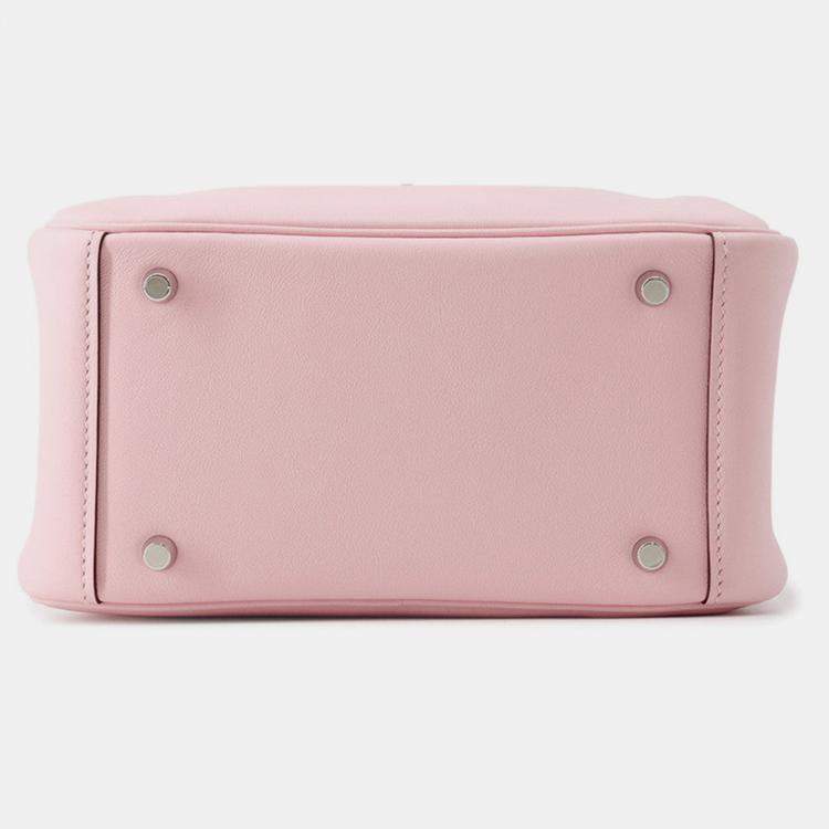 مملوكة مسبقًا Hermes Lindy Rose Sakura Swift Leather Size Mini