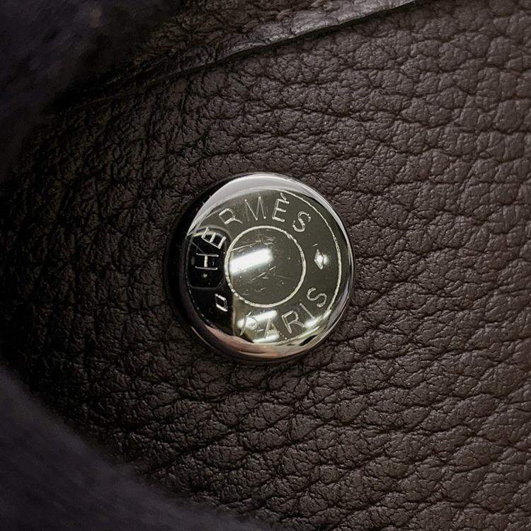 Pre Owned Hermes Garden Party Ebene Negonda Leather PM