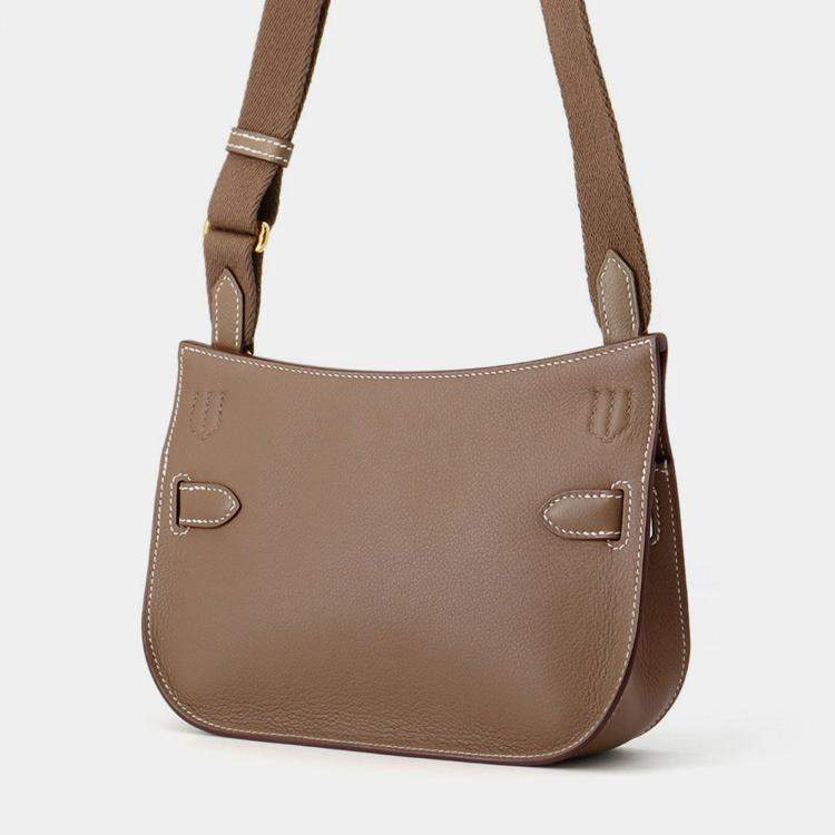 Pre Owned Hermes Jypsiere Etoupe Evercolor Size Mini