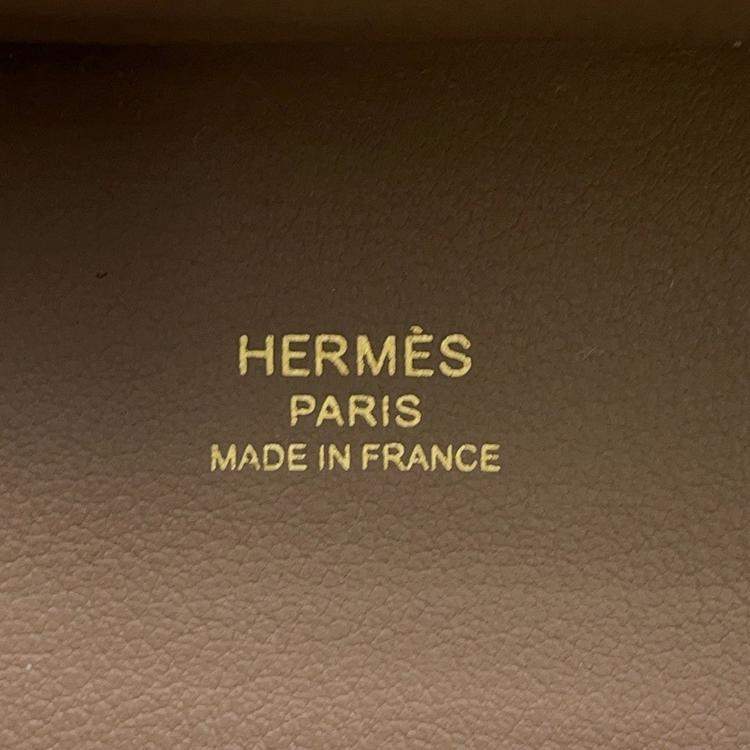 Pre Owned Hermes Jypsiere Etoupe Evercolor Size Mini