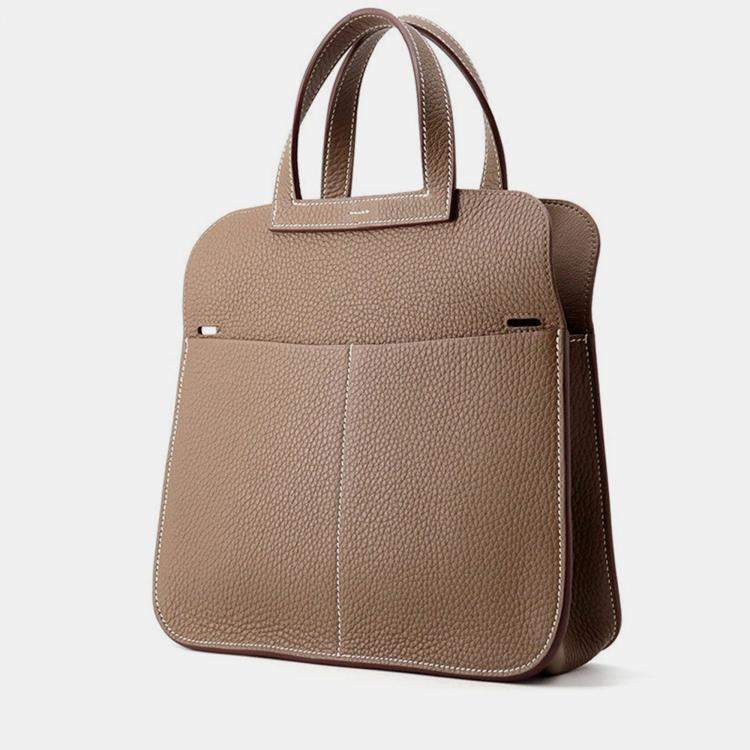 Pre Owned Hermes Halzan Etup Taurillon Clemence Size 25