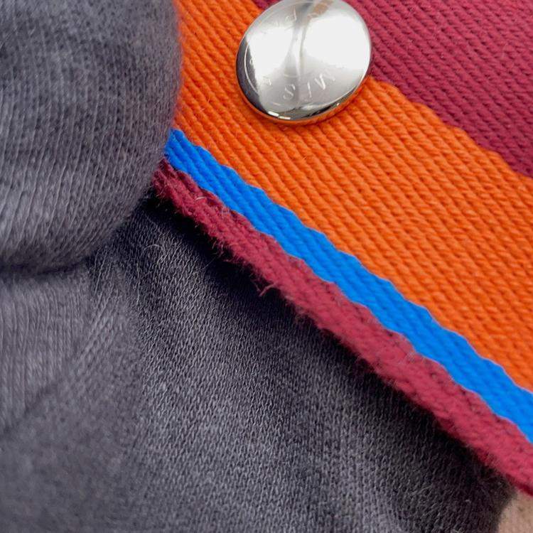 Pre Owned Hermes Bride A Black H Pavilion Natural/Multicolor Canvas PM