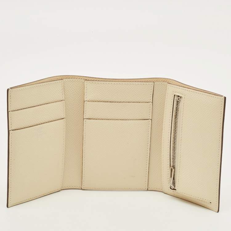 مملوكة مسبقًا محفظة هيرمس بيارن ناتا/بيج سابل إيبسوم جلد تمساح صغيرة